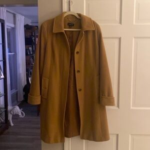 Lands’ End khaki wool coat